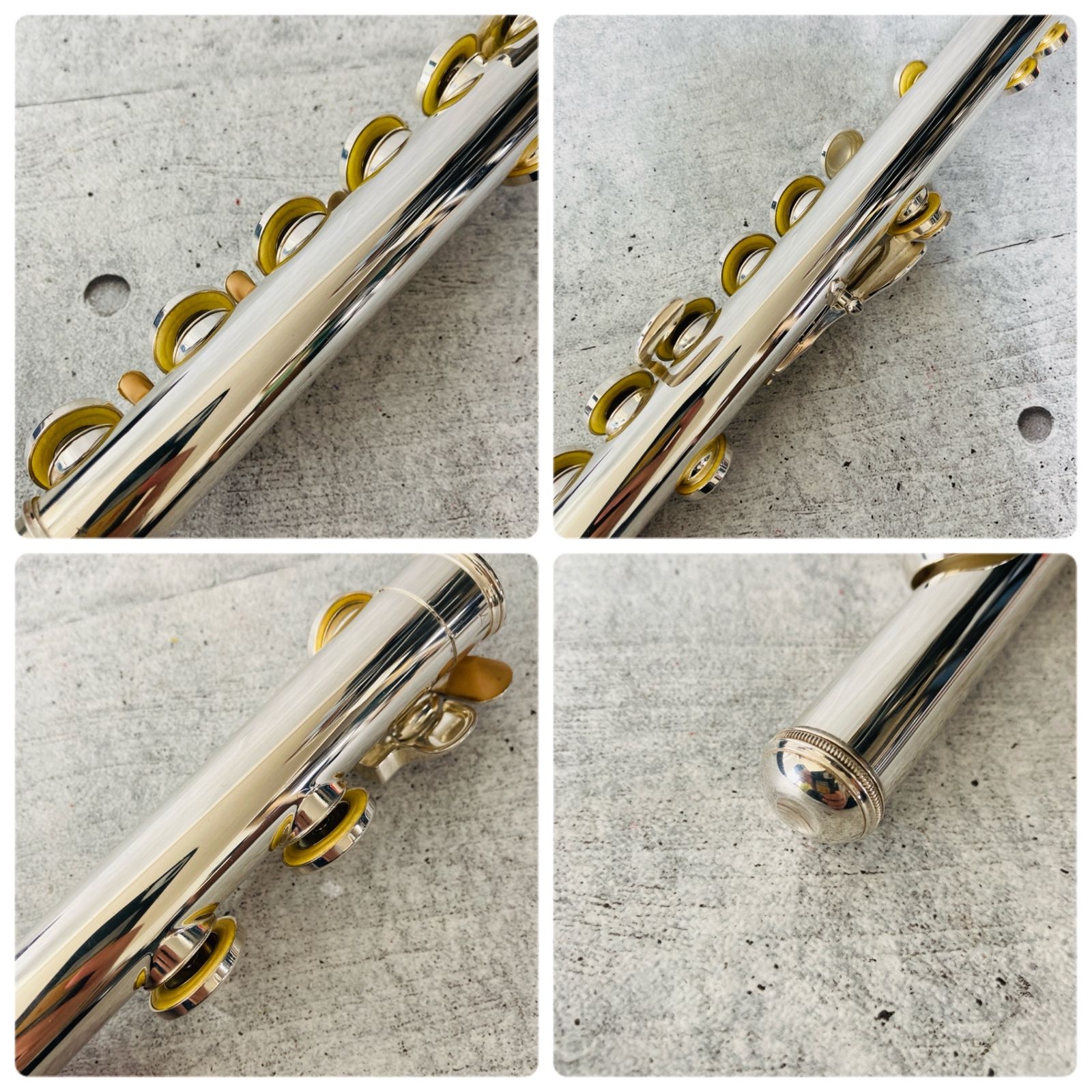 【ジャンク】YAMAHA YFL-221SII フルート本体（頭管部に凹みあり） YAMAHA ヤマハ YFL-221 U字頭部管付属 フルート 入門 初心者 木管楽器