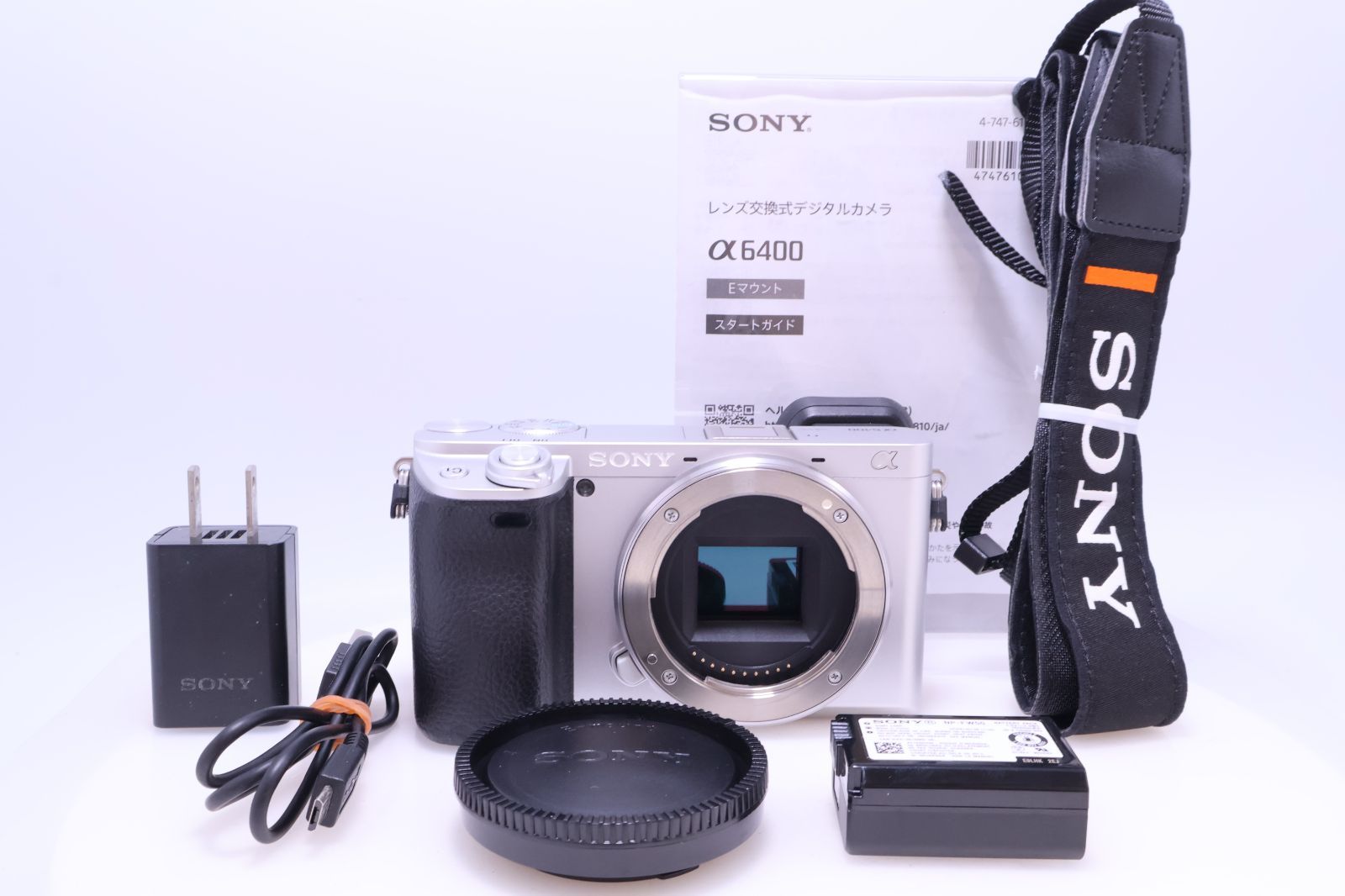 1,117回 ほぼ新品】SONY α6400 ボディ シルバー ILCE-6400 S (ソニー