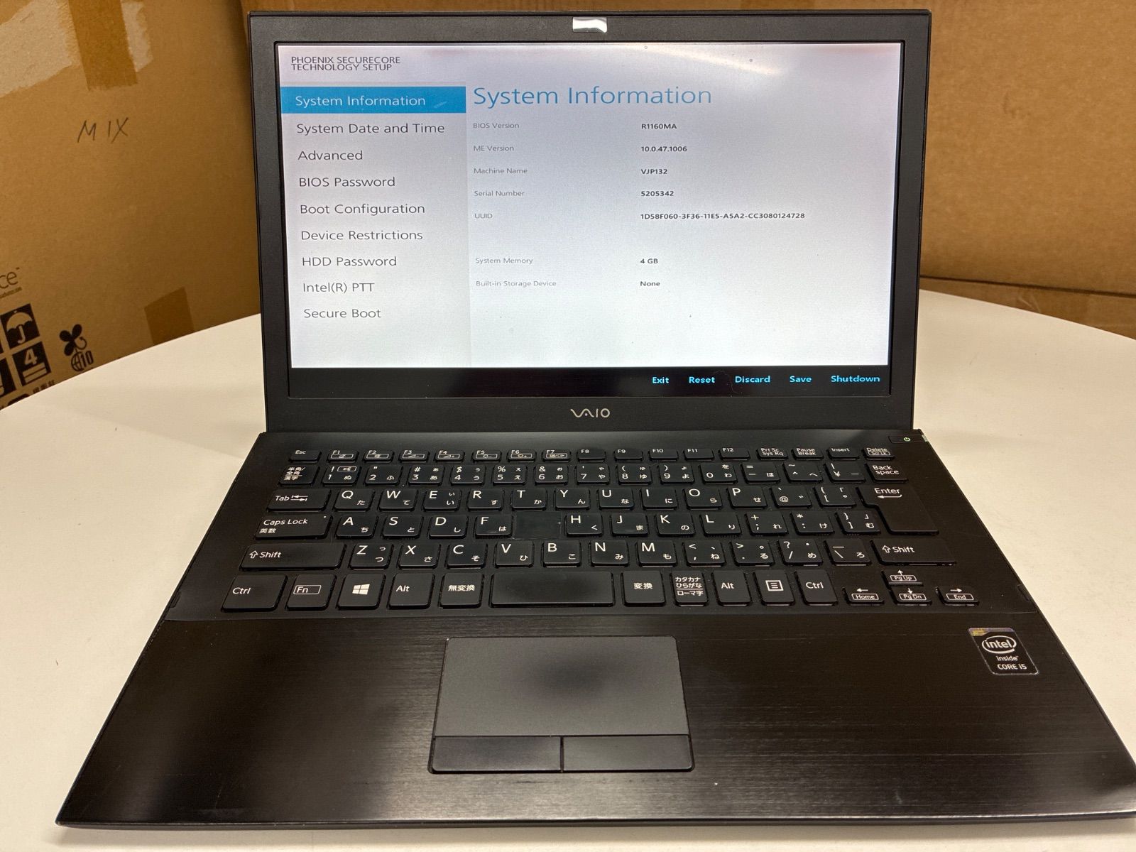 VAIO VJS112C11N ノートPC 本体　ジャンク VAIO Windowsノート本体 ジャンク - メルカリ