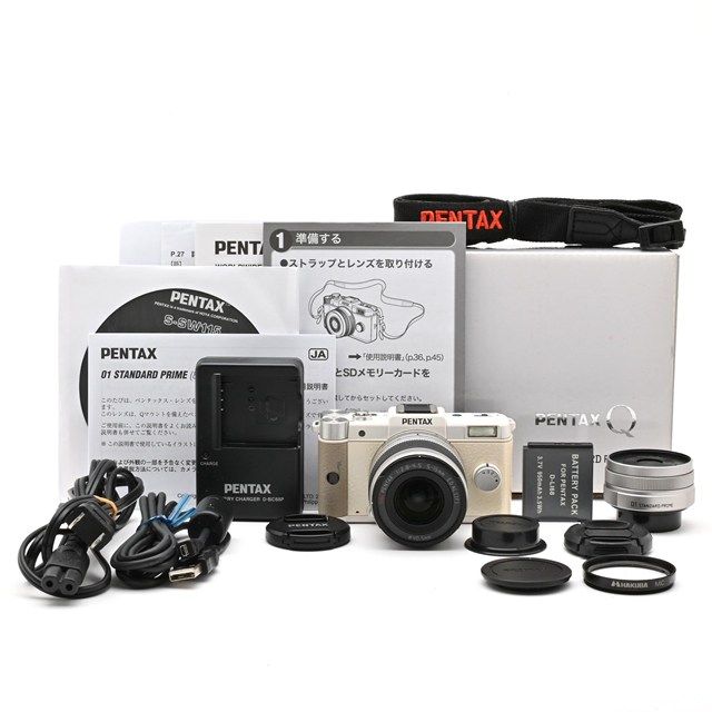 良品＞ PENTAX Q ダブルレンズキット ホワイト｜ペンタックス ミラー