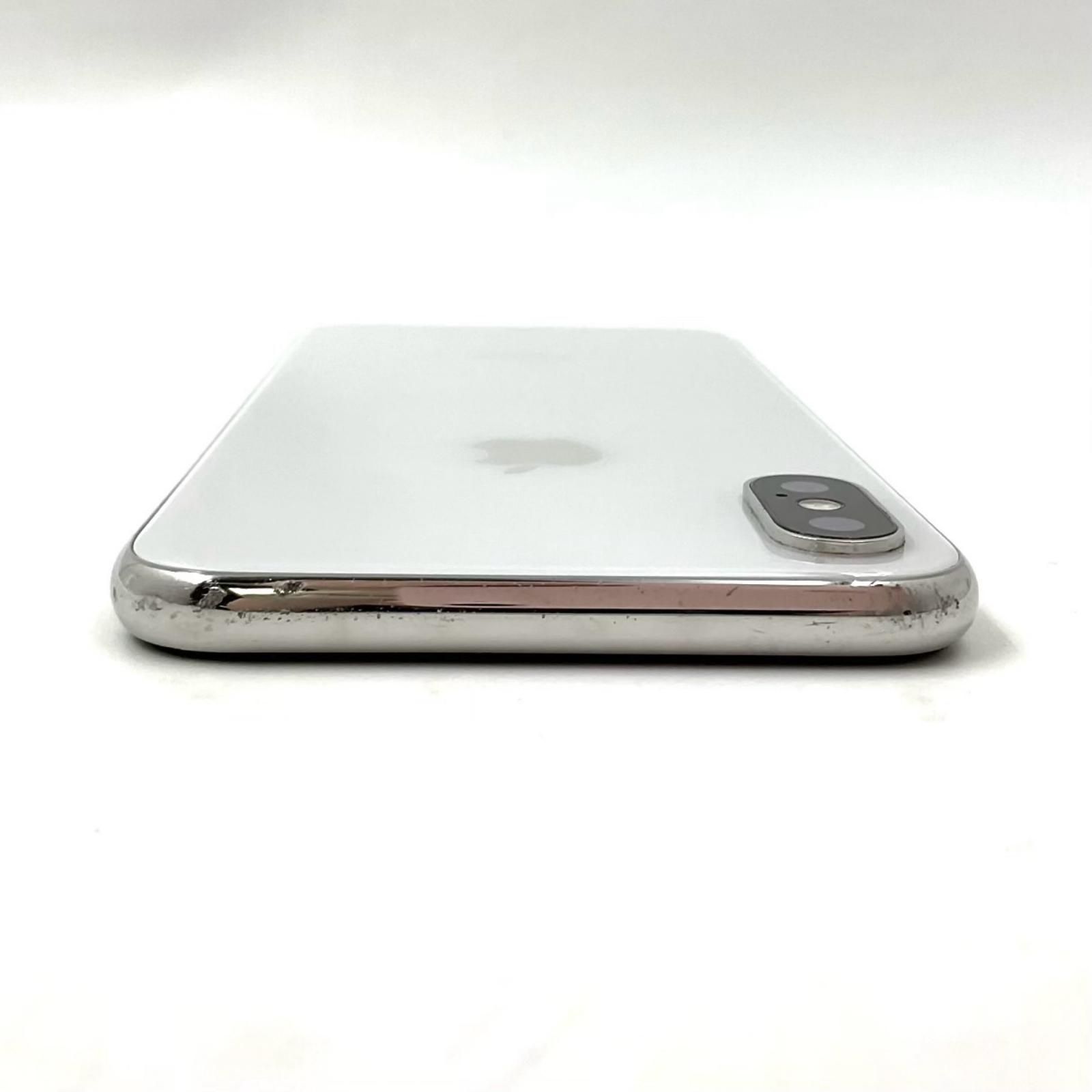 iPhone X 256GB シルバー Apple 難有 - メルカリ