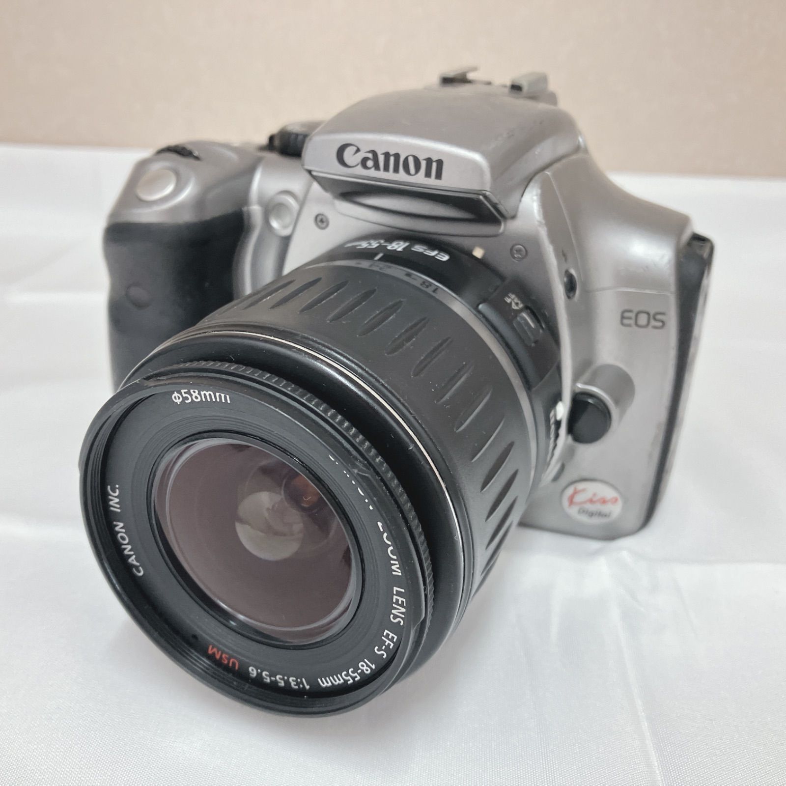 動作未確認/ジャンク品】Canon EOS kiss Digital シルバー - メルカリ