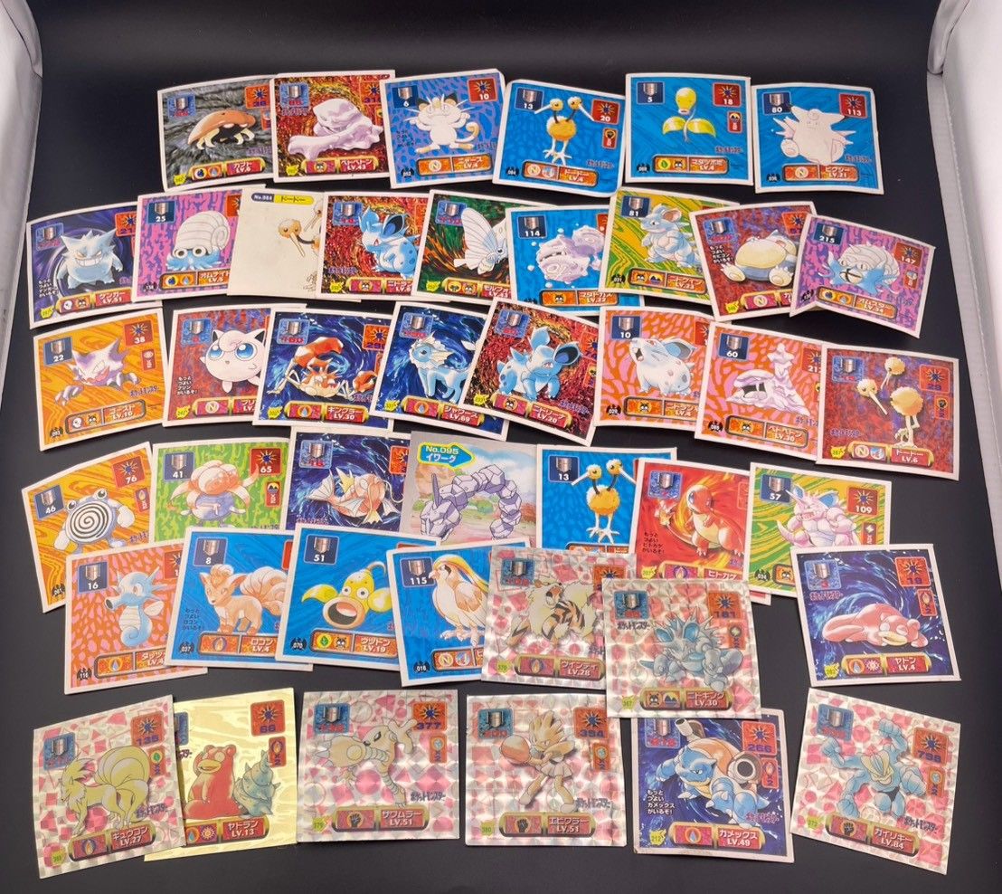 中古品】 40枚以上 まとめ売り ポケモンシール アマダ ノーマル キラ