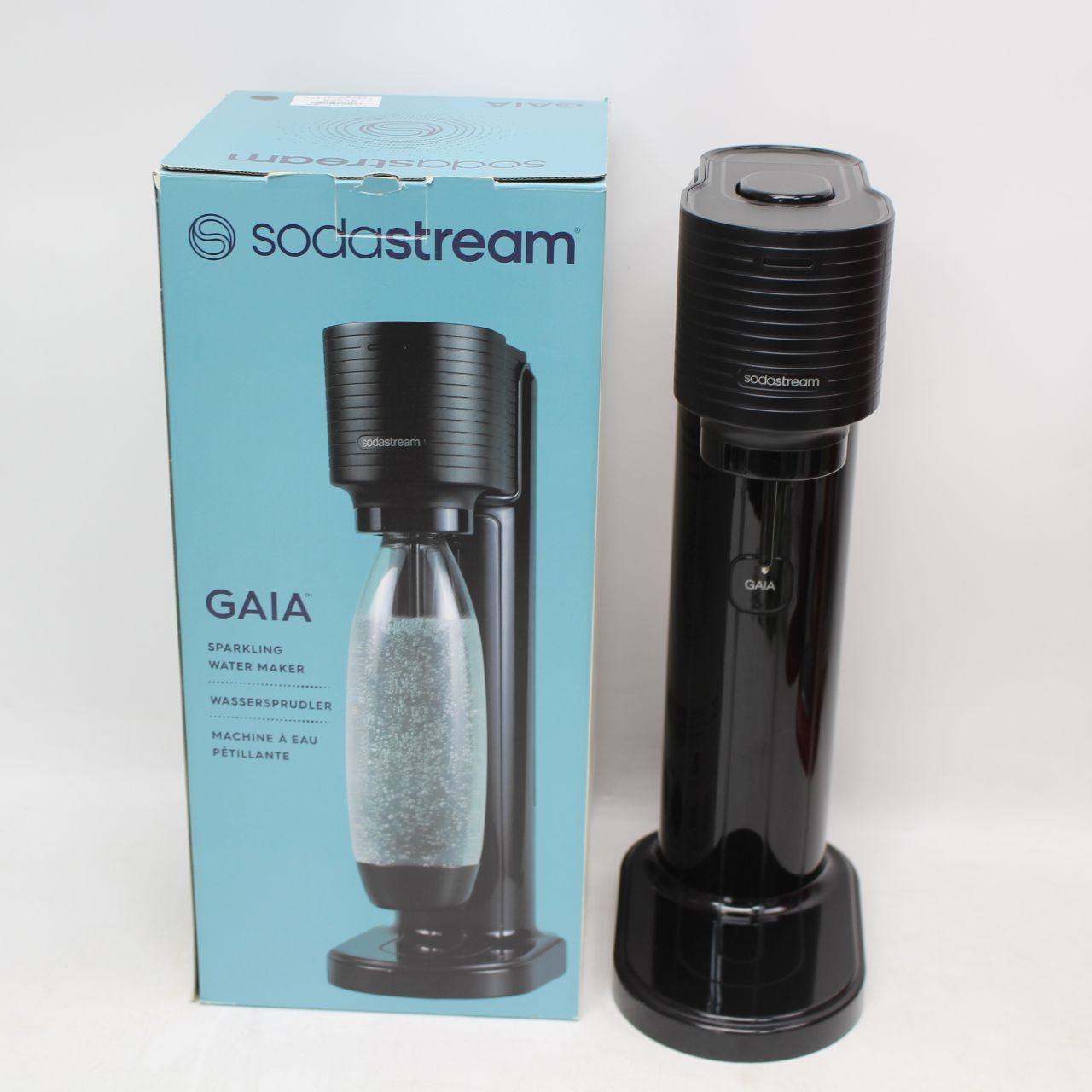 334)SodaStream GAIA 炭酸水メーカー 本体 ブラック - メルカリ