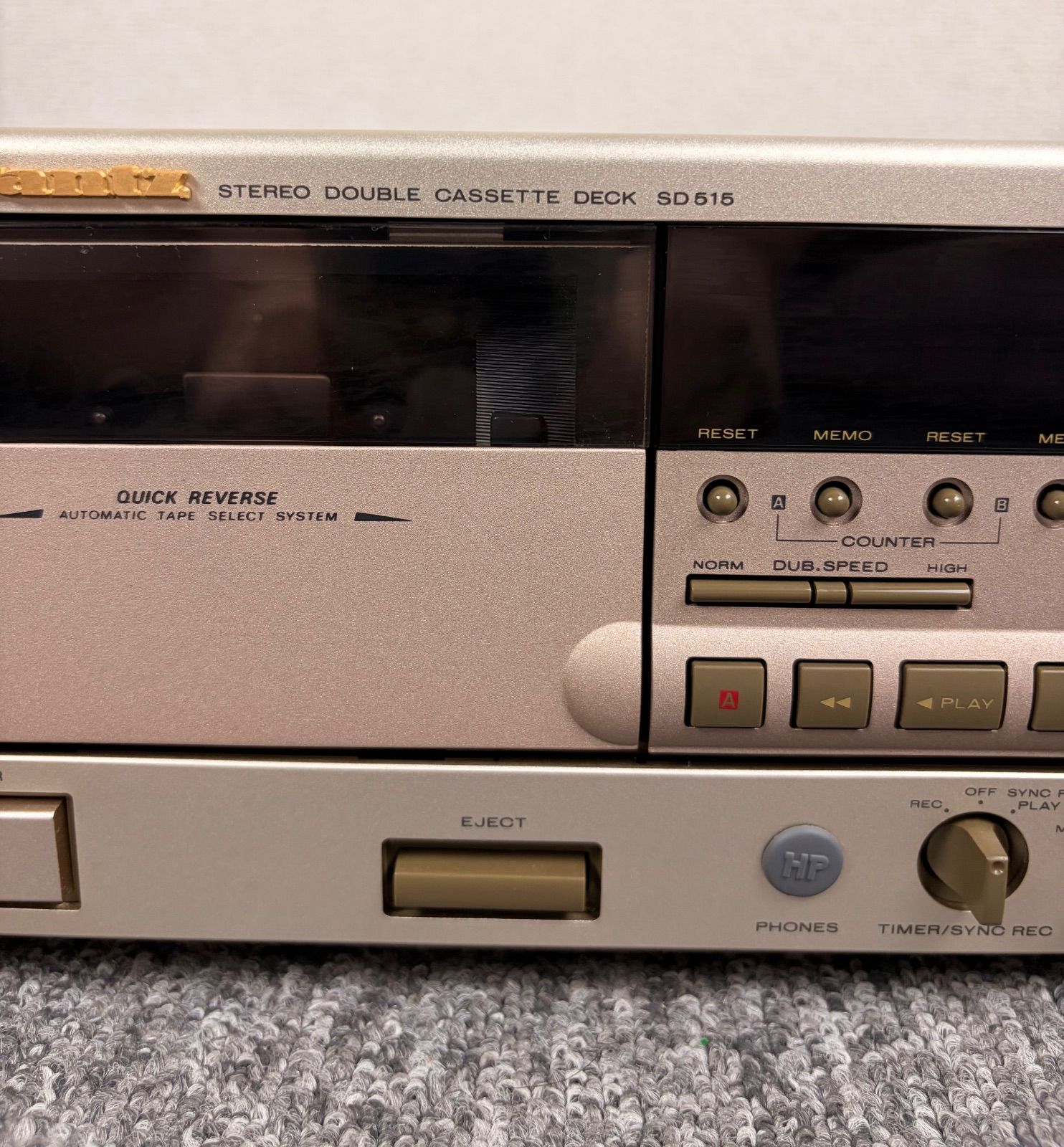 Marantz SD515DXF ダブルカセットデッキ 本体 福岡発】marantz マランツ SD515 ダブルカセットデッキ - メルカリ