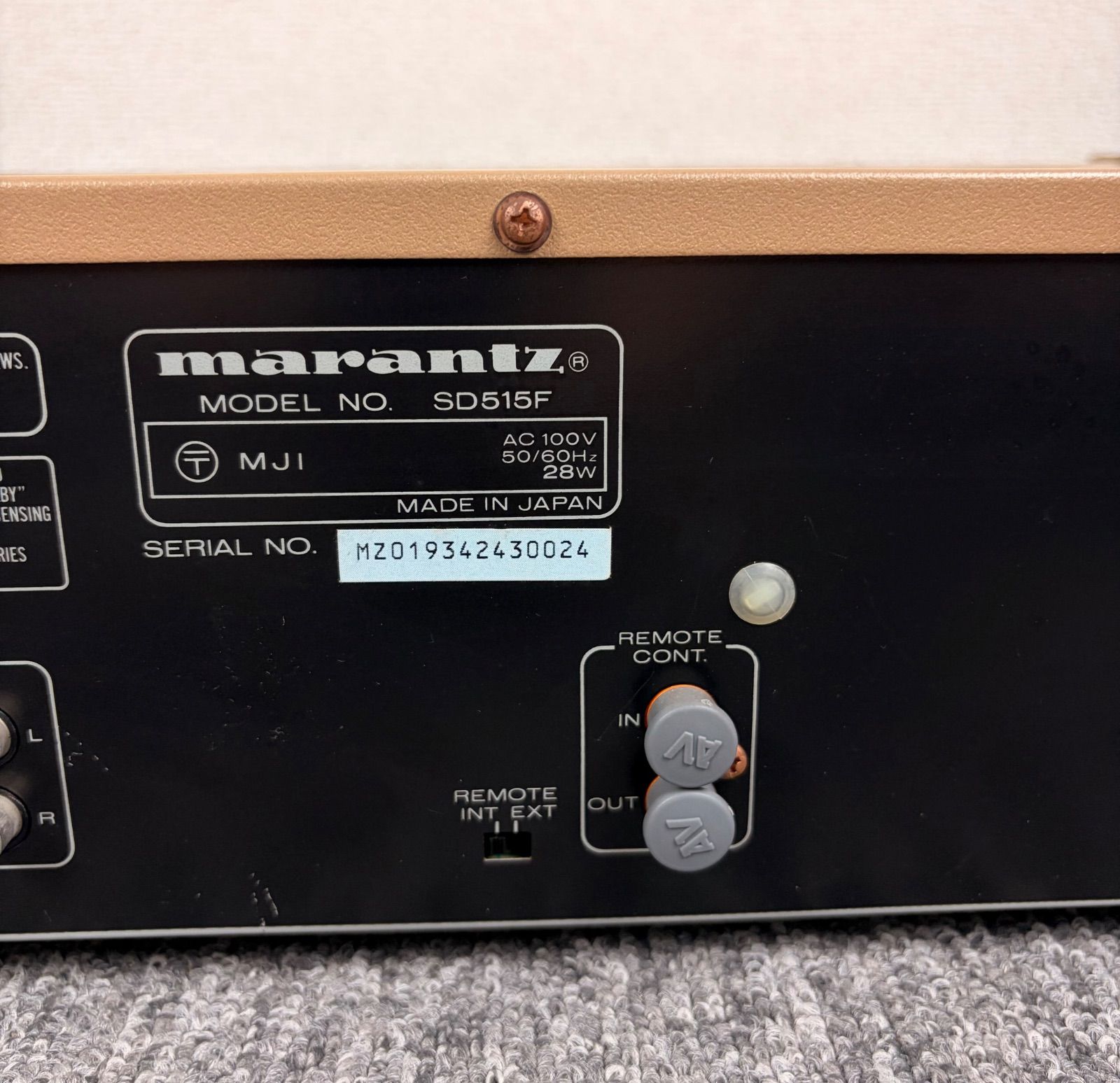 Marantz SD515DXF ダブルカセットデッキ 本体 福岡発】marantz マランツ SD515 ダブルカセットデッキ - メルカリ