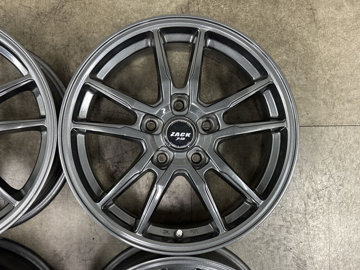 16インチホイールセット アクセラアテンザシビックステップワゴンセレナオーリス他 良好】ZACK 16in 6.5J +38 PCD114.3 4本 ノア ヴォクシー C-HR