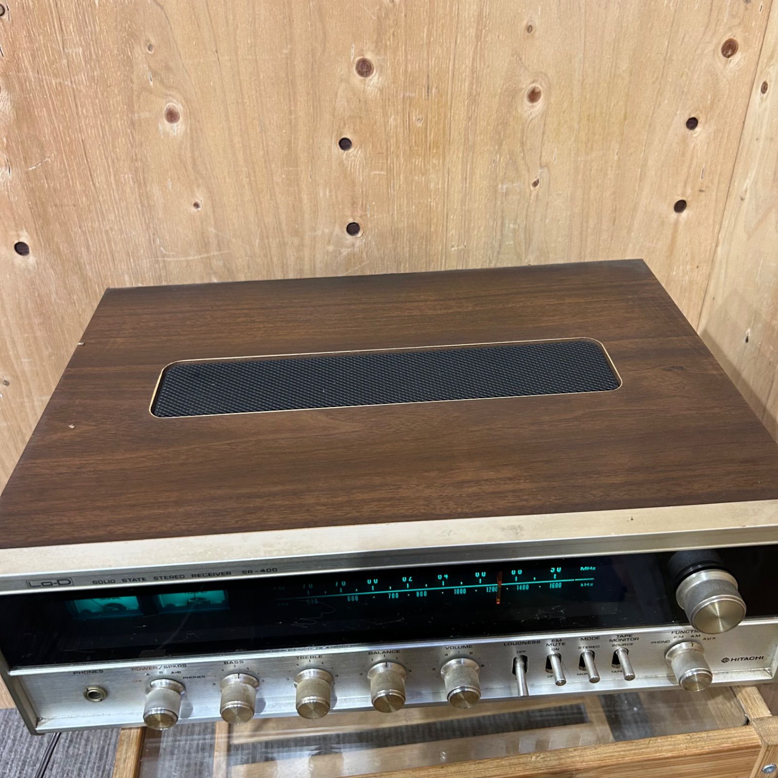 SGM】HITACHI Lo-D SR-400 ステレオレシーバー アンプ - メルカリ