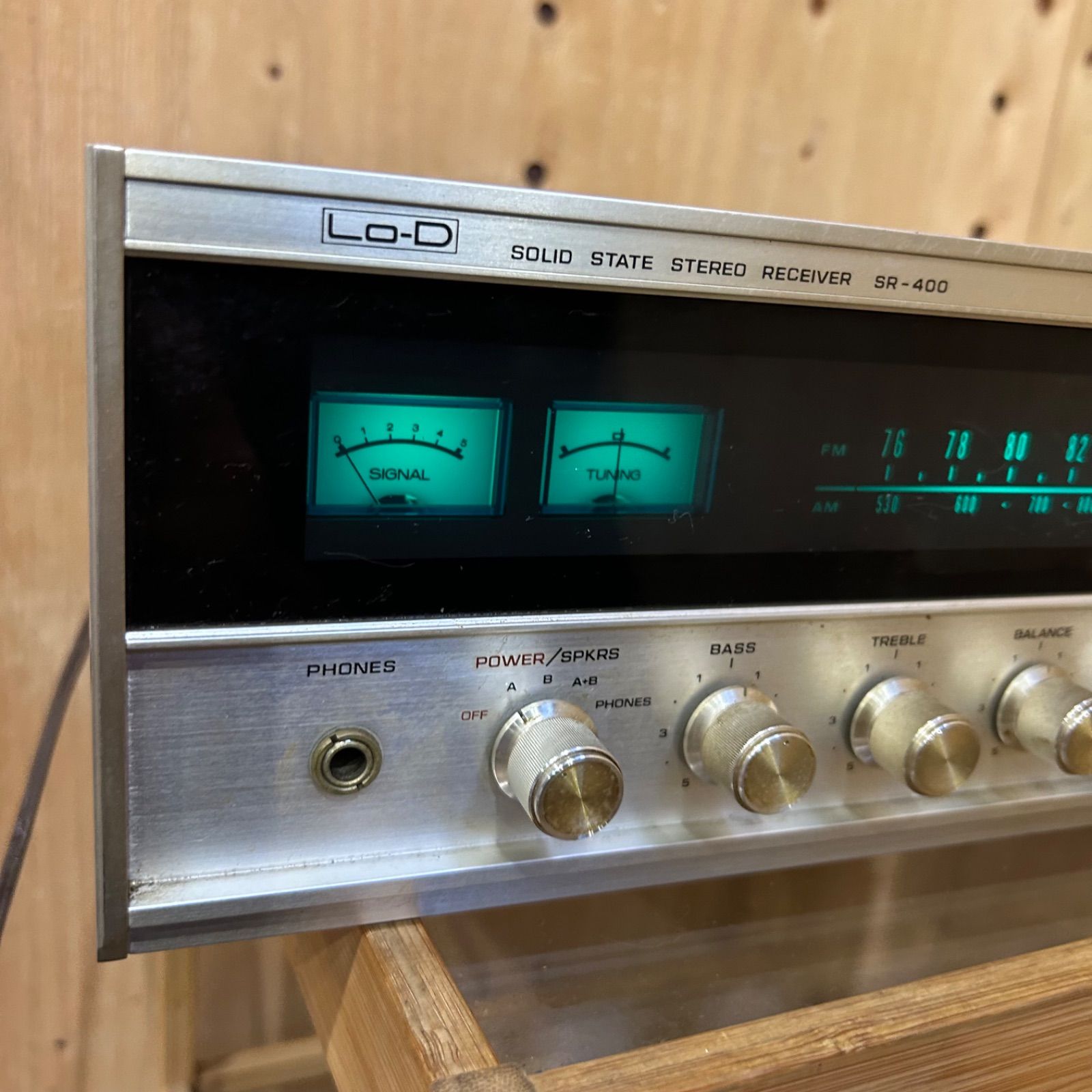 日立レシーバーアンプ Lo-D SR-400 音出しOK チューナーNG SGM】HITACHI Lo-D SR-400 ステレオレシーバー アンプ - メルカリ