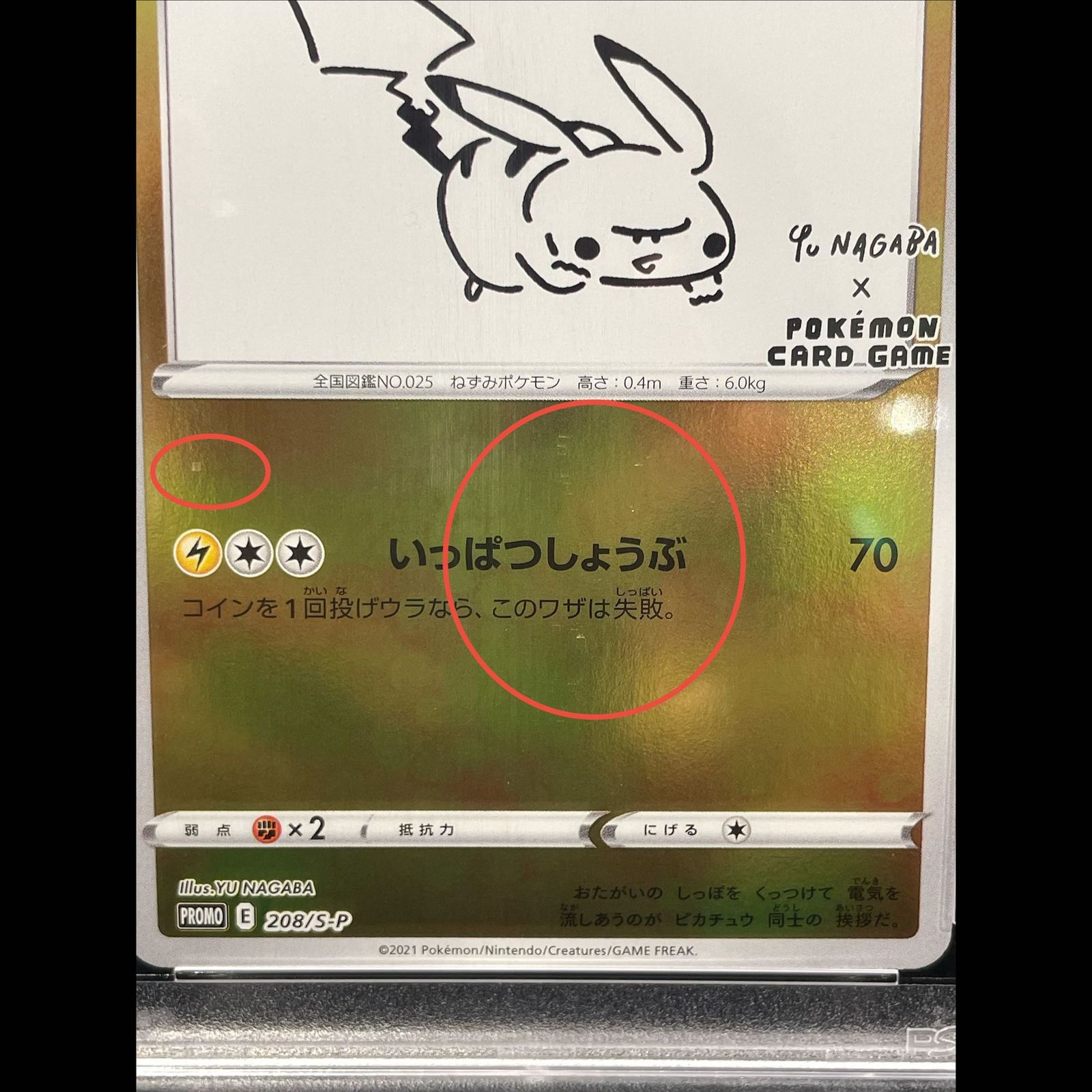 PSA10】ピカチュウ YU NAGABA プロモ 開封済み PROMO 208/S-P 1枚