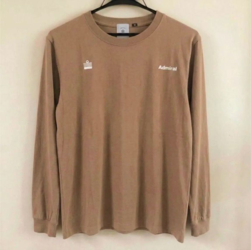 USED★AdmiralテニスウエアセットМ★Tシャツ　スコート　ベージュ Admiral アドミラル テニス ウェア 長袖 シャツ スコート 上下セット