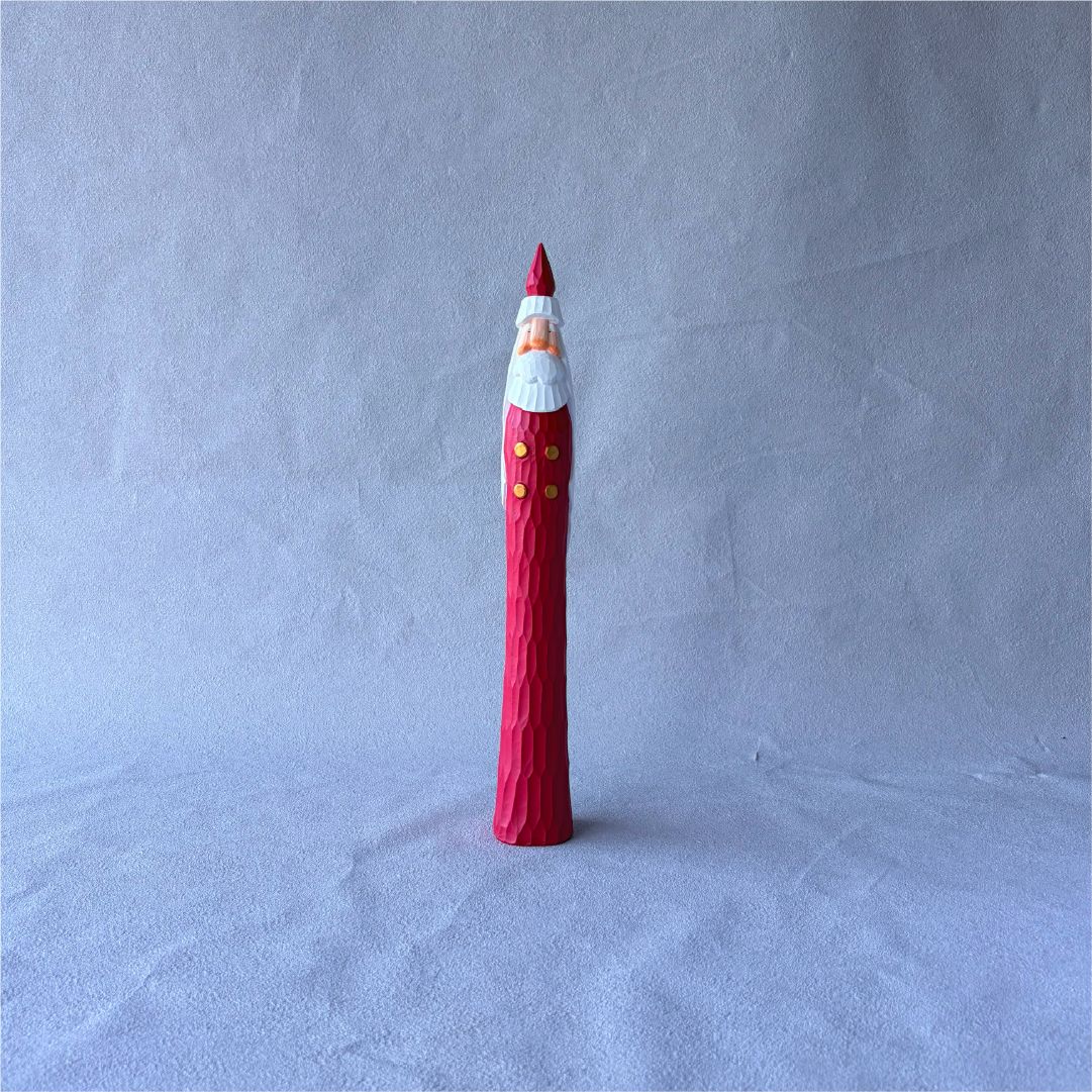 希少 Shimoo Design シモーデザイン とんがりサンタ 木彫り