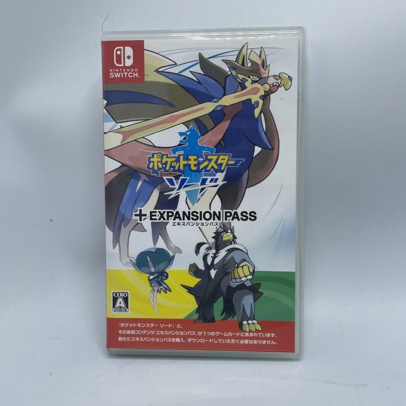 中古】Switch）ﾎﾟｹｯﾄﾓﾝｽﾀｰ ｿｰﾄﾞ + ｴｷｽﾊﾟﾝｼｮﾝﾊﾟｽ[92][240092352923
