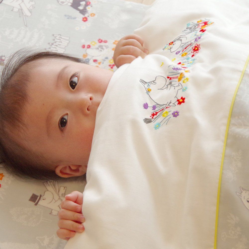在庫セール 日本製 ベビーふとんミニ7点セット ムーミン ミスティグレー baby.e-sleep ベビーイースリープ STEELWINDOWSANDDOORS_COM