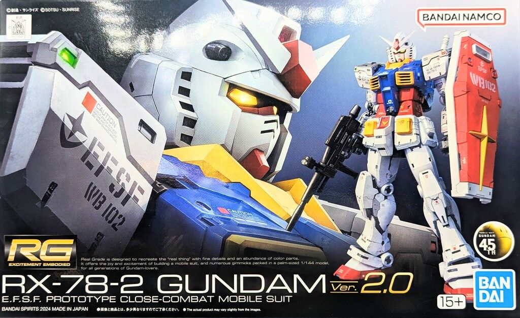 BANDAI SPIRITS RG 1/144 機動戦士ガンダム RX-78-2 ガンダム Ver.2.0 初版 40 — 1/1