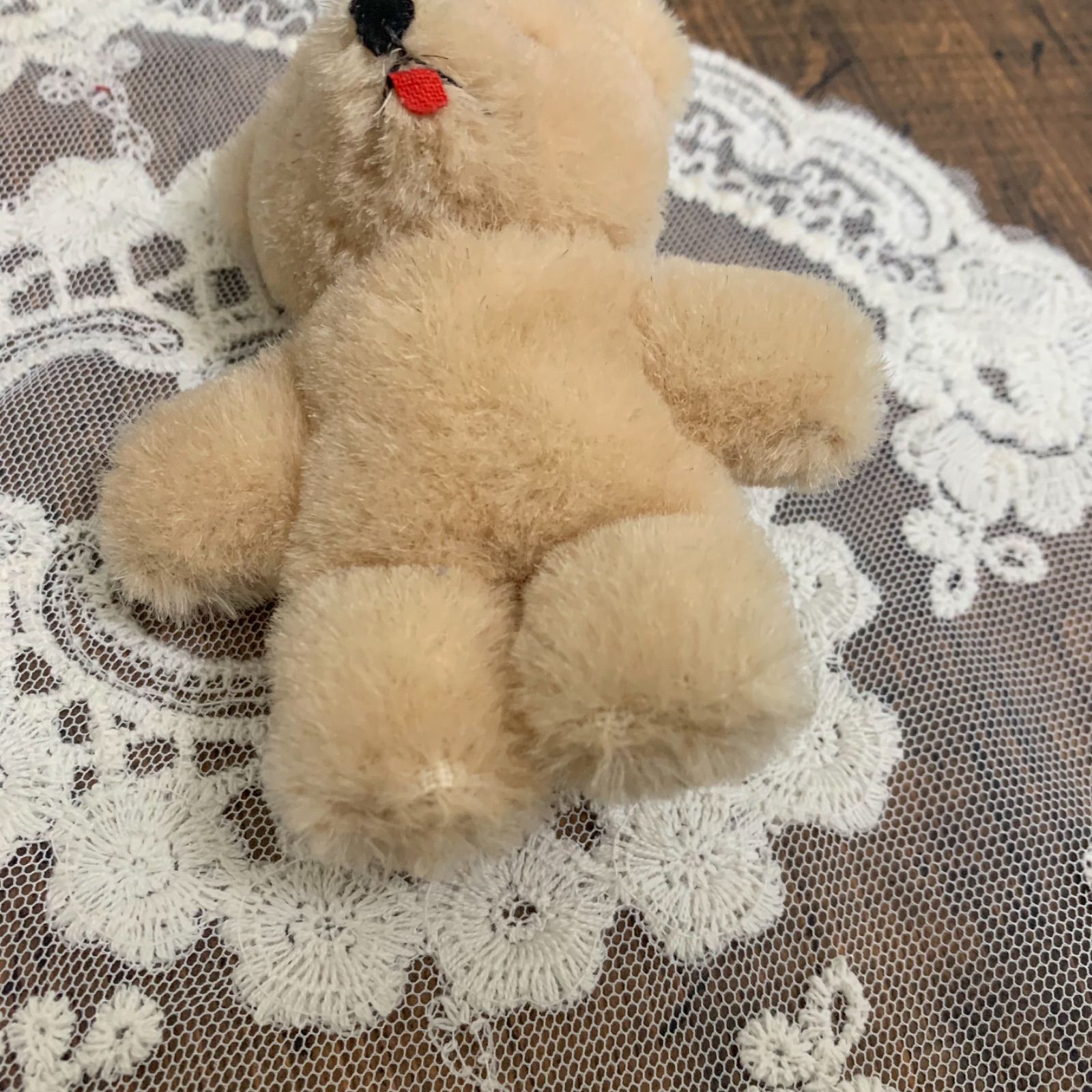 ヴィンテージ ミニチュア テディベア 舌ペロ レトロ くま ぬいぐるみ  蚤の市 D-9 thumbnail 8
