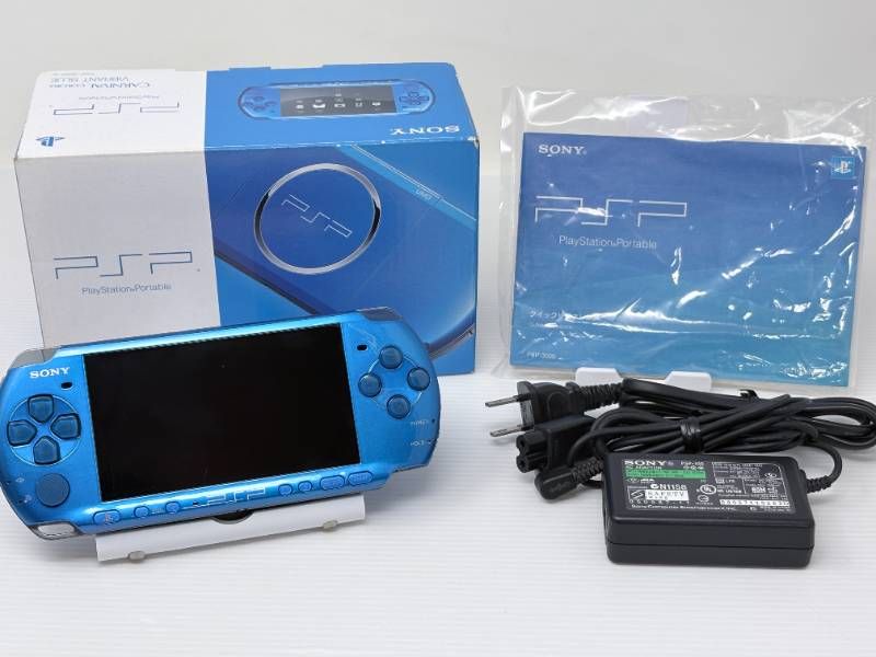 【極美品】PSP-3000 バイブラントブルー 本体 箱・説明書あり②