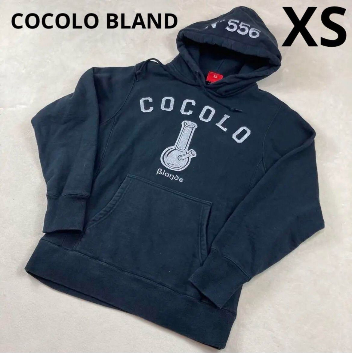 【ココロブランド】背面ビッグロゴ 黒 ブラック パーカー フーディ L BACK BONG ZIP HODDIE(BLACK） - COCOLOBLAND WEB STORE