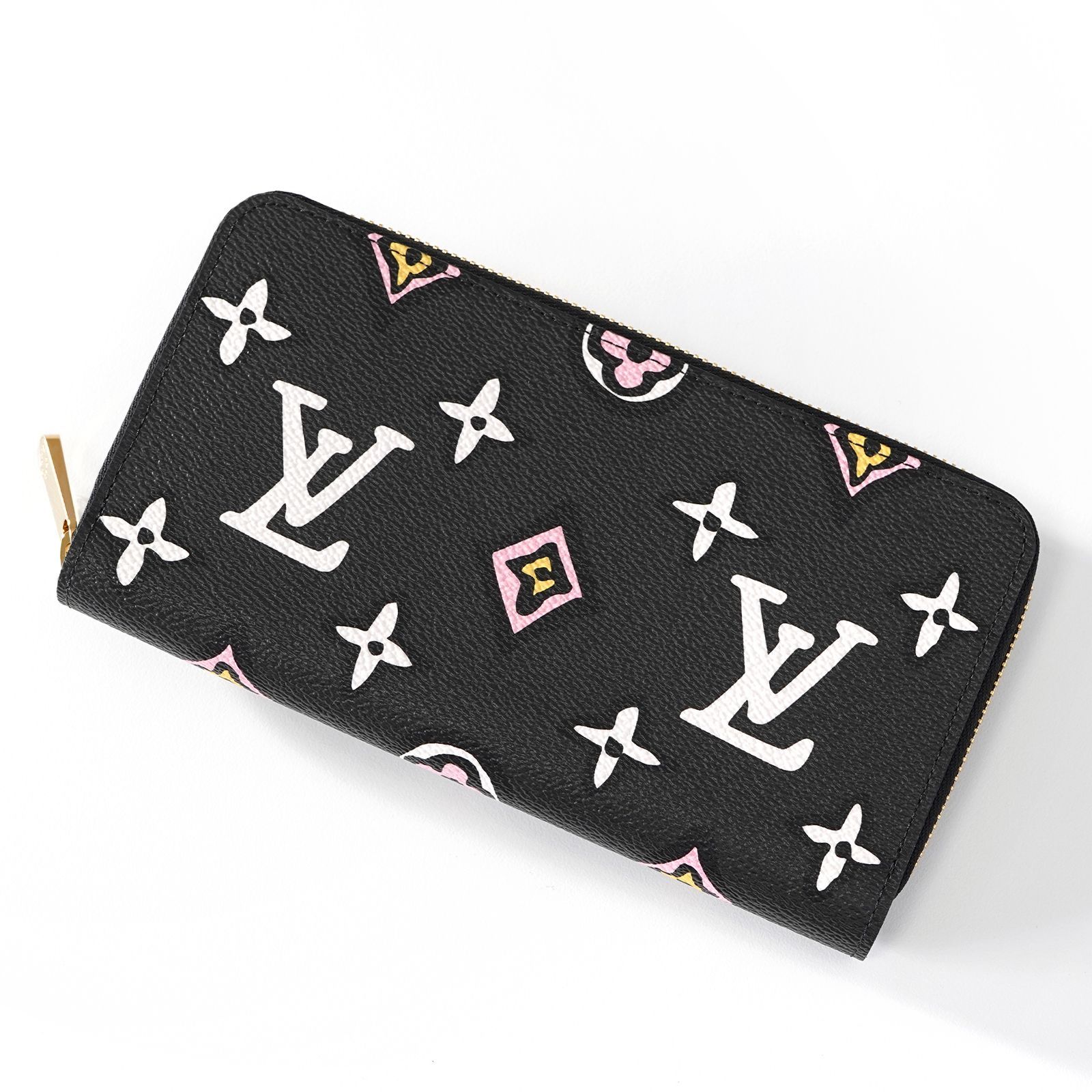 【新品】Louis Vuitton モノグラム アニマル 長財布 M80683 明日着 限定 アニマルxモノグラム 黒 ZIPPY 長財布 ルイヴィトン