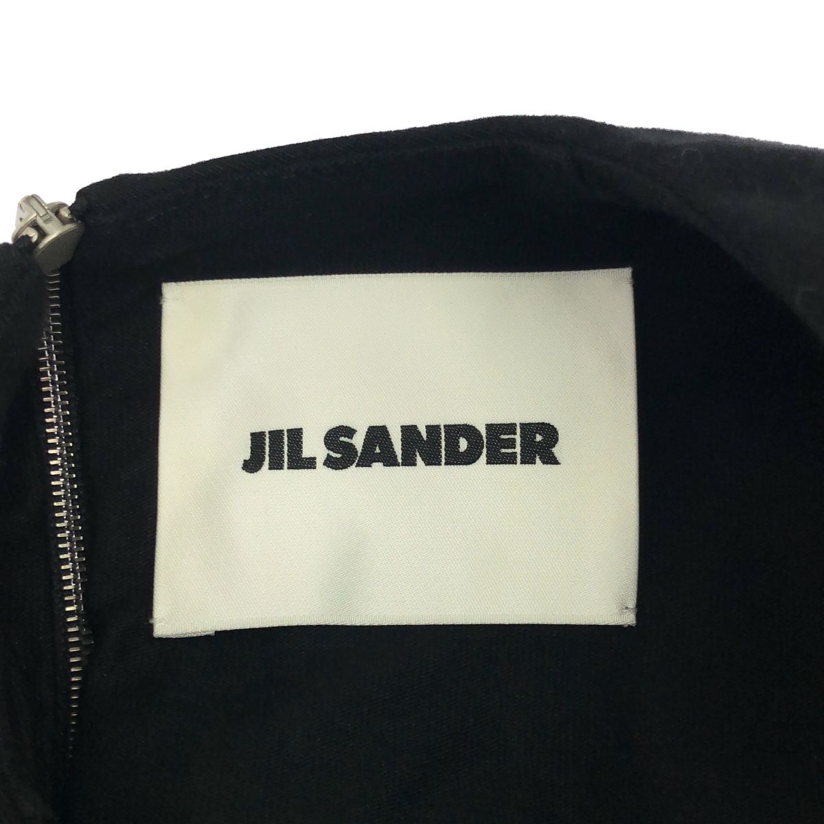 JIL SANDER ジルサンダー 24SS DRESS W/CAPE ケープデザインコットン  