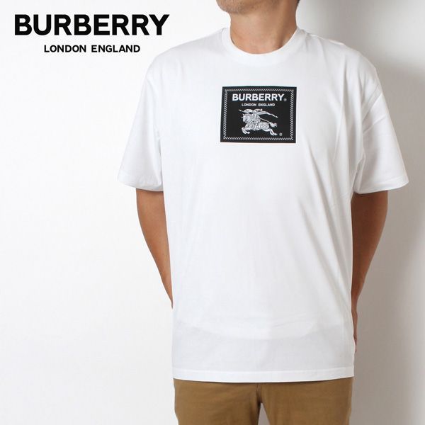 バーバリー BURBERRY ROUNDWOOD EKDアップリケ オーバーサイズTシャツ【WHITE】 8064397  WHITE/【2023SS】m-tops - メルカリ