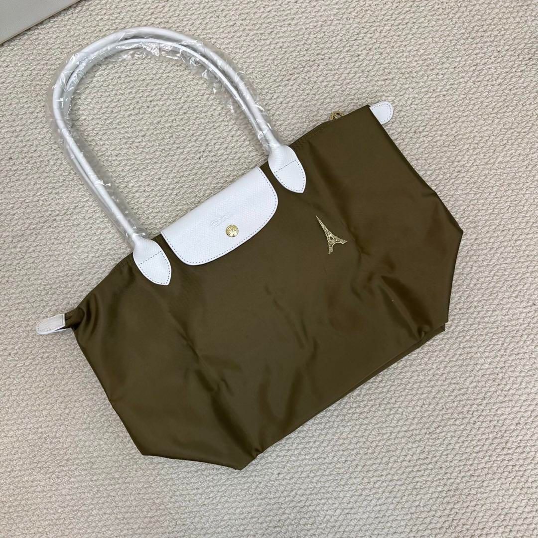 ロンシャン　 エッフェル塔刺繍　トートバッグLサイズ ロンシャン エッフェル塔刺繍 トートバッグLサイズ - メルカリ
