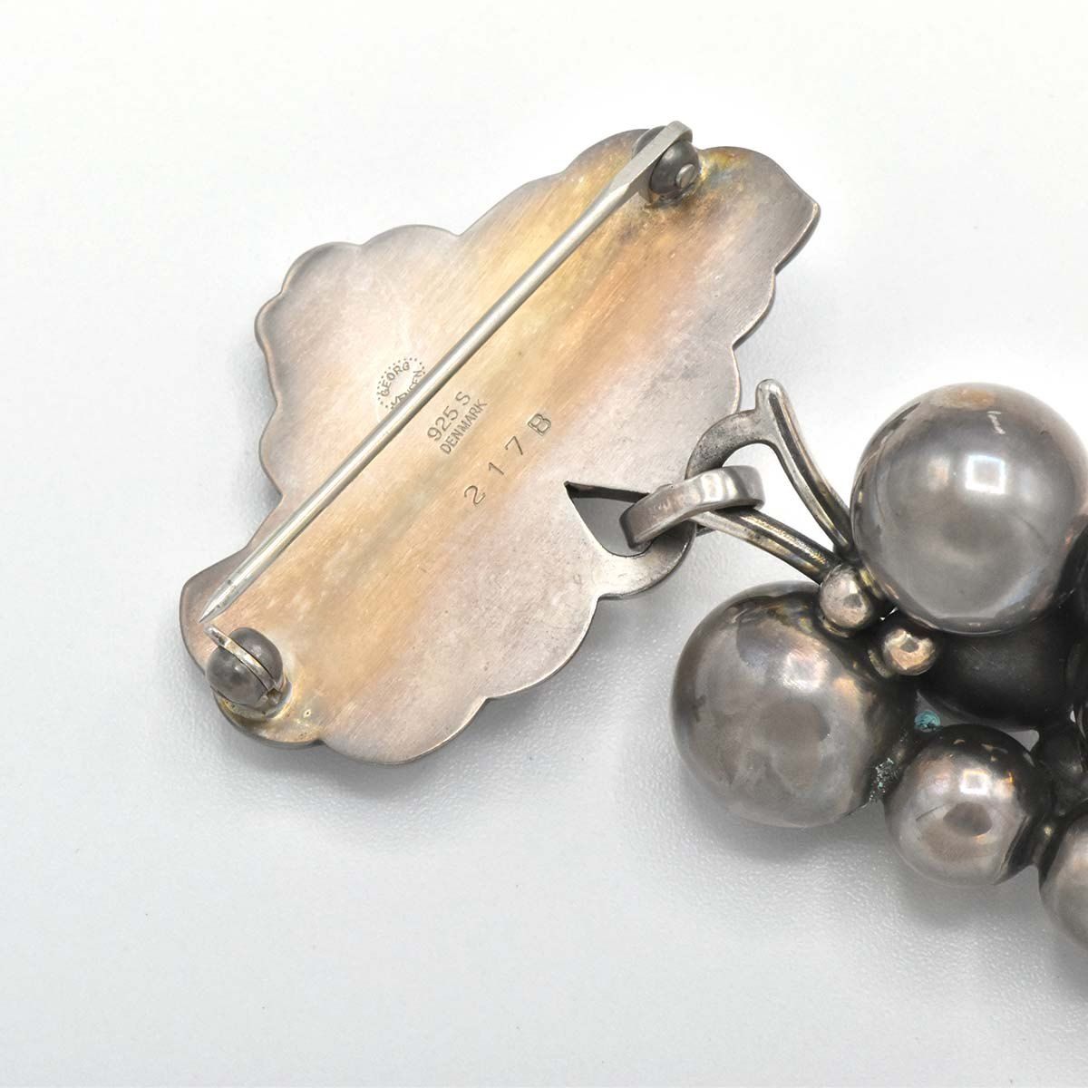   ジョージジェンセン 217A ぶどうブローチ ジョージジェンセン Georg Jensen ブローチ ぶどう 217A