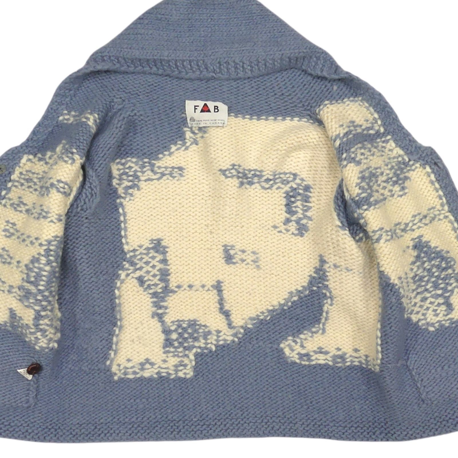 FAB エフエービー カウチン セーター ニット カナダ XXL 古着 シロクマ
