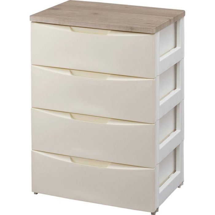 5営業日で発送 IRISOHYAMA アイリスオーヤマ デザインウッドトップチェスト DW-554 アイボリー