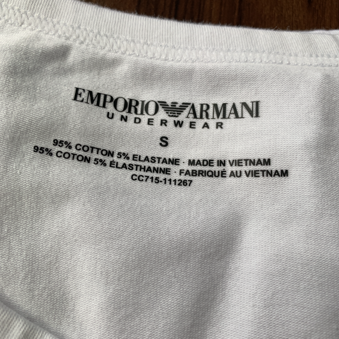 【新品】EMPORIO ARMANI アルマーニ Tシャツ メンズ 白