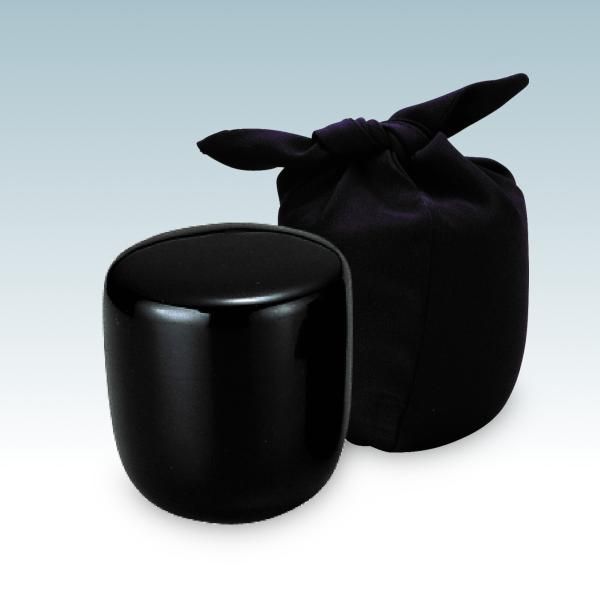 茶道具 中棗 黒真塗 切合口 塚本規義 ms1927-02 注)表記の