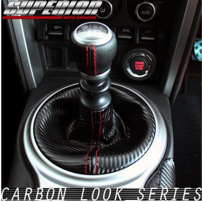 受注生産3week MT車用 カーボンルック シフトブーツ 86 ZN6 レッドステッチ 車 カスタム パーツ 内装 おしゃれ ドレスアップ