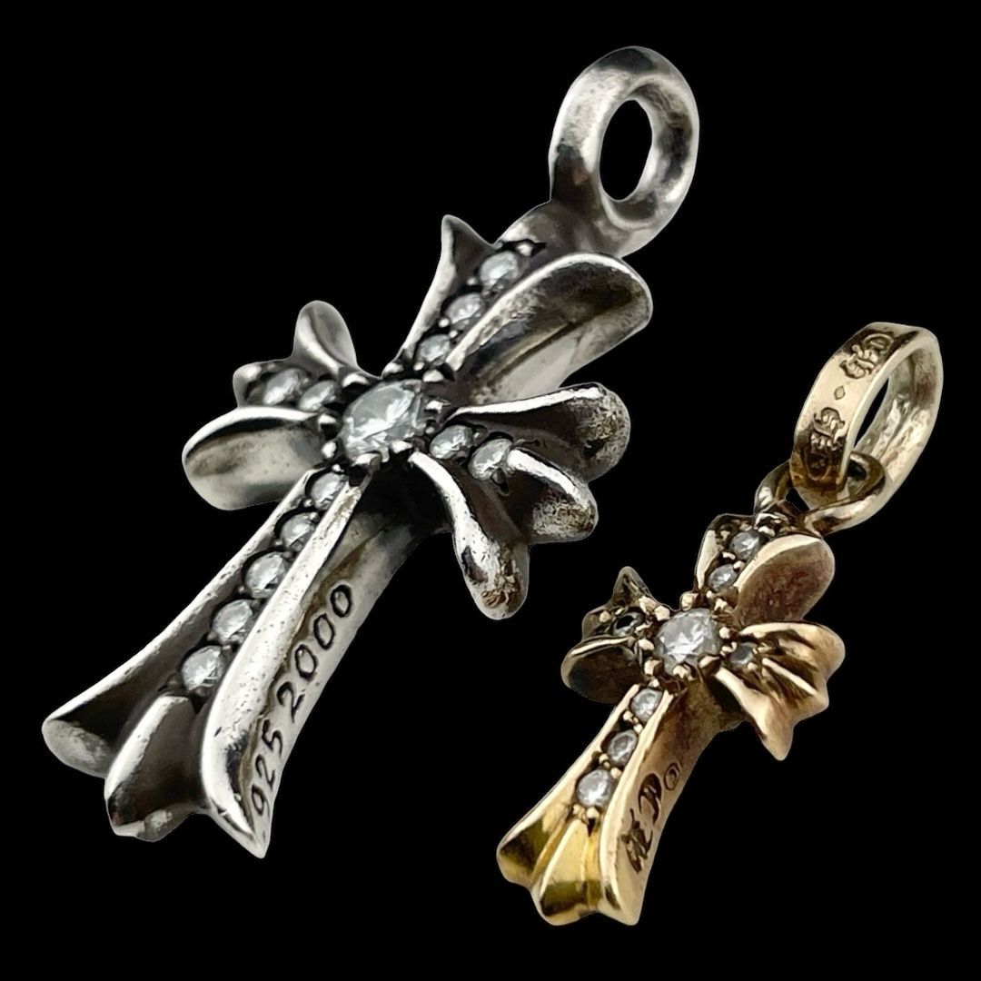 CHROME HEARTS(クロムハーツ) 22K CH CRS 2 FAT P DIA CH クロス ...