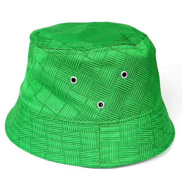 BOTTEGA VENETA 銀座店 ボッテガ ヴェネタ イントレチャート柄 ハット 帽子 メンズ size L グリーン 96974