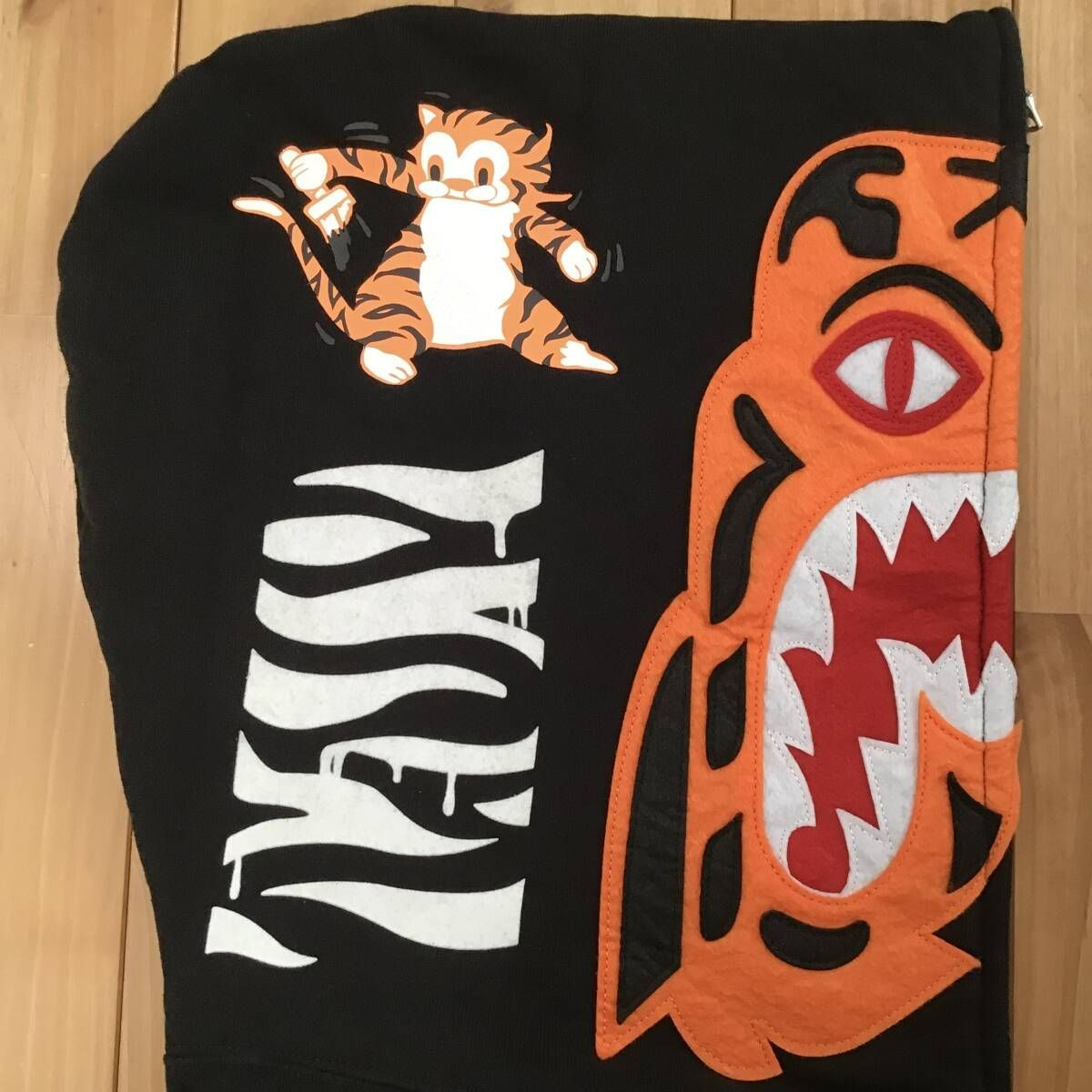 タイガー パーカー Sサイズ Black a bathing ape BAPE Tiger full zip