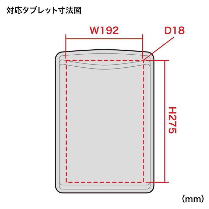 サンワサプライ スリップインタブレットPCケース