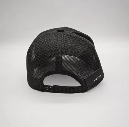 AMIRI 黒 メッシュキャップ アミリ タグ付 プレミアレコード コラボ メッシュキャップ 黒