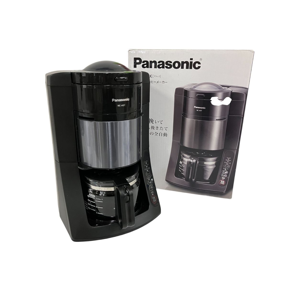 Panasonic NC-A57-K 沸騰浄水 コーヒーメーカー キッチン 2020年製 家電 B9976558