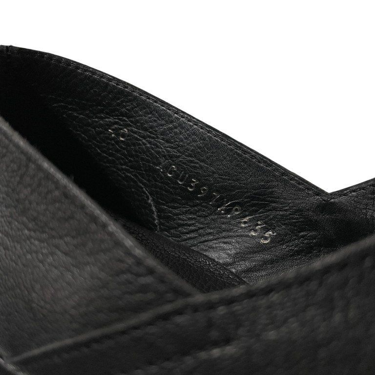 ARMANI グレインレザースリッポンシューズ