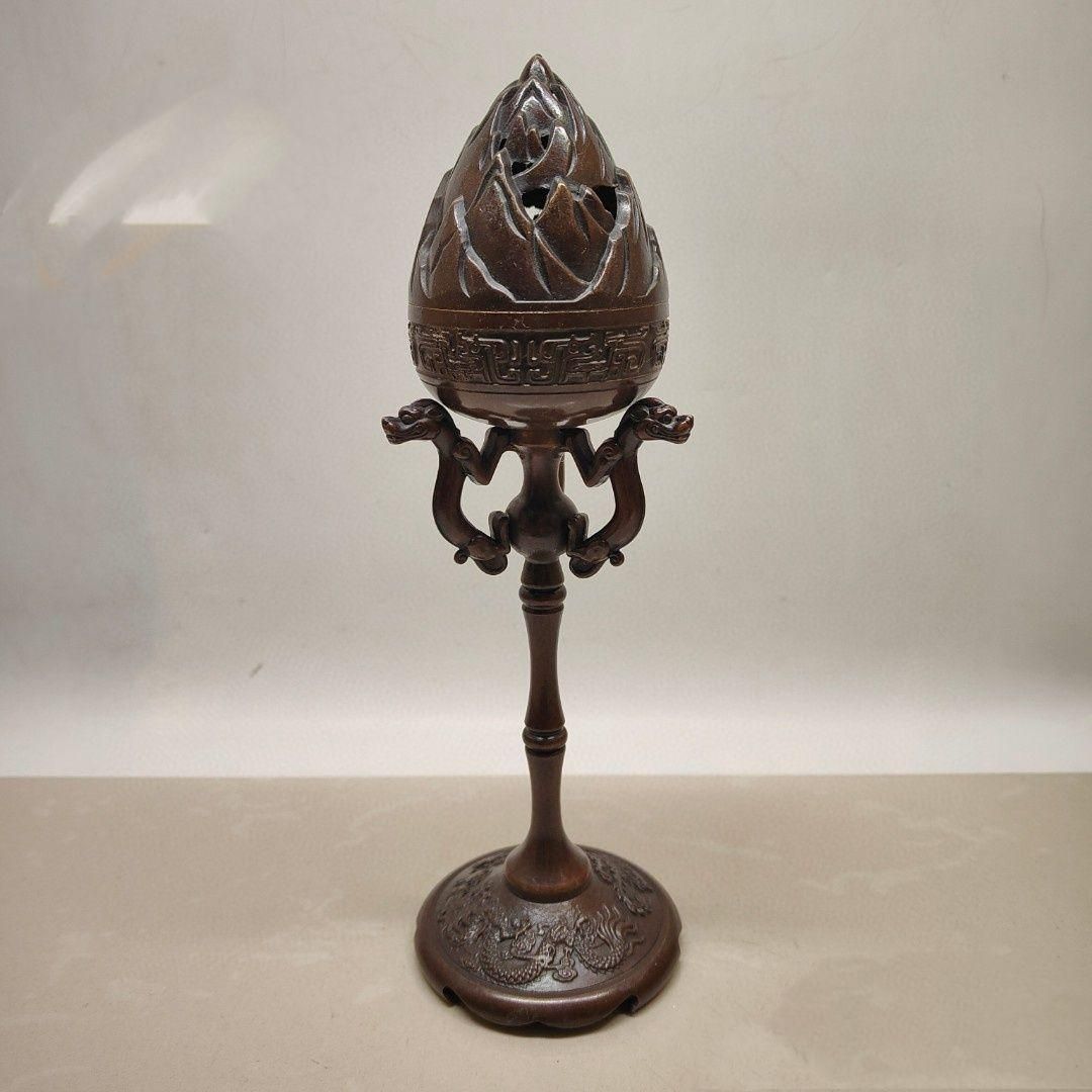 銅 細工 博山炉 茶道具 香道具 装飾品 工芸品 置物 銅 細工 博山炉 茶道具 香道具 装飾品 工芸品 置物 銅 細工 博