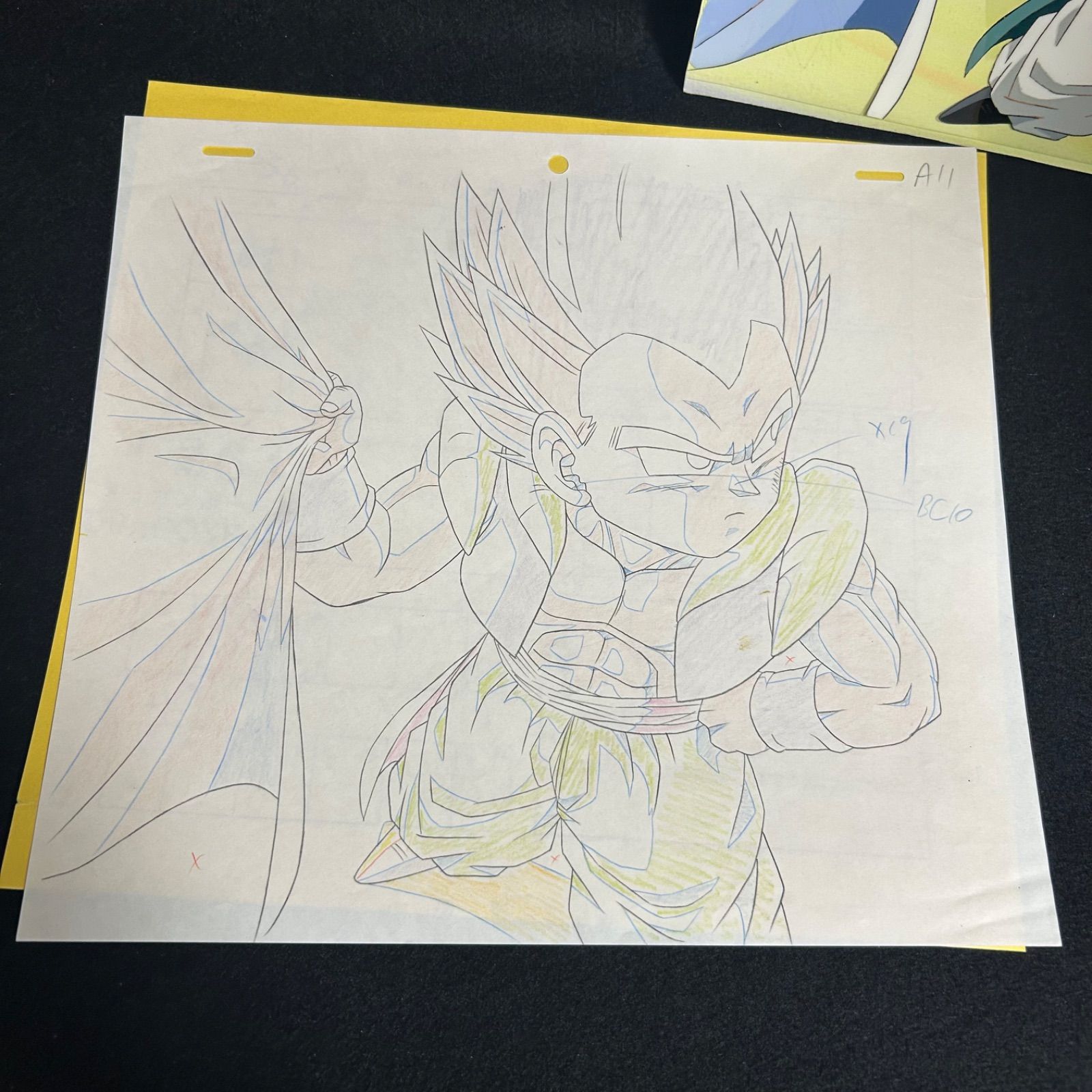ドラゴンボールZ ゴテンクス セル画 動画 当時物 レア 昭和 背景付き レトロ ドラゴンボールZ ゴテンクス セル画 動画 当時物 レア 昭和 背景付き