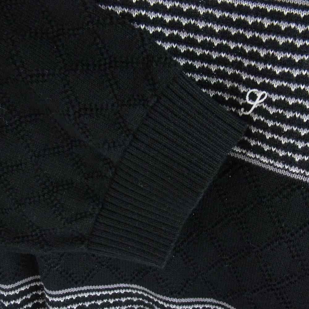 Supreme Knit Stripe L/S Polo L 黒 21AW 四日市日永店】☆[古着]〈Supreme 21AW Knit Stripe L/S Polo〉入荷