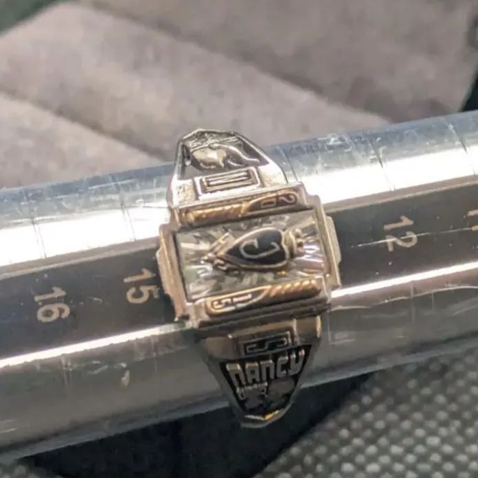 JOSTENS LTM 2015年カレッジリング14号アールデコ クリアシールド