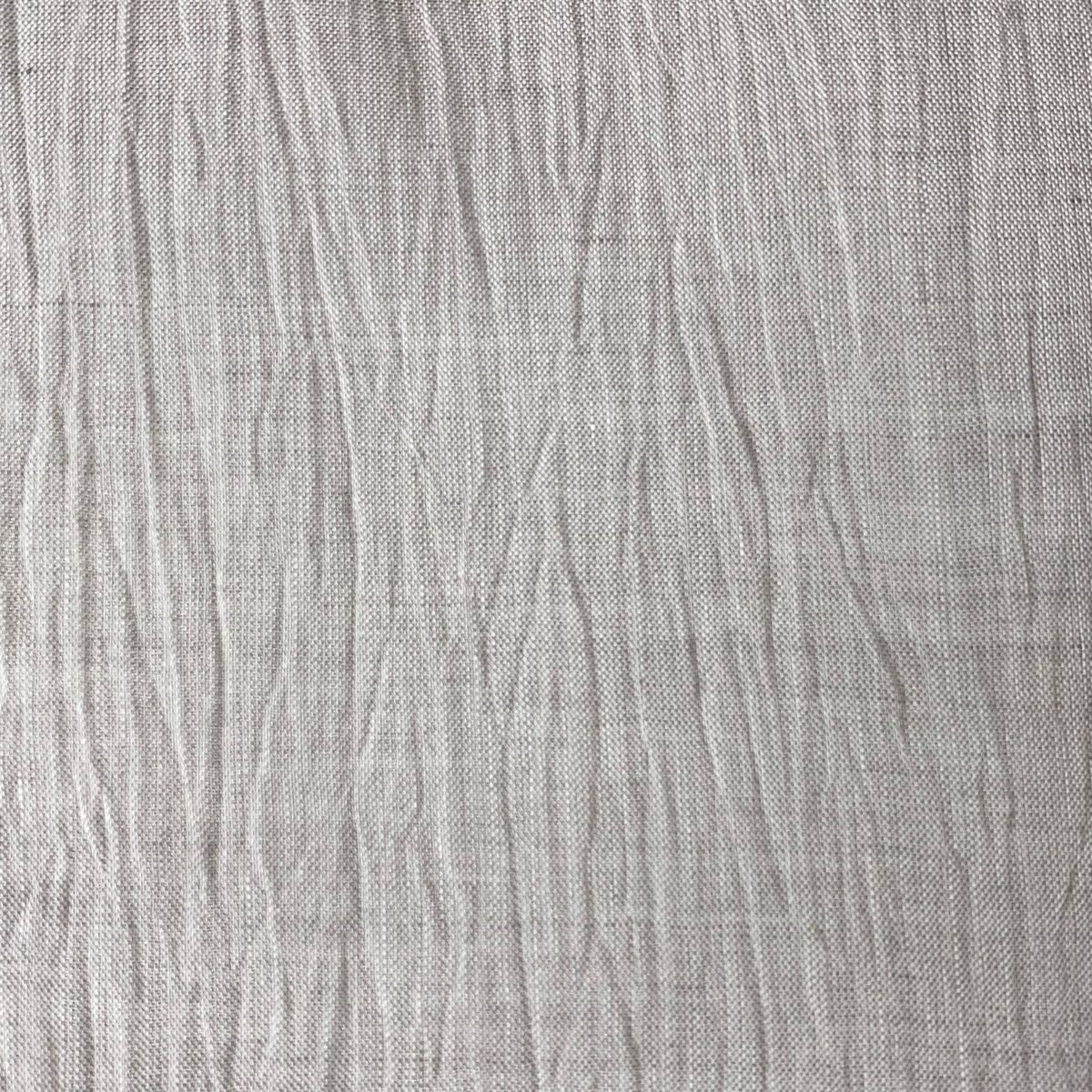 紬 身丈163cm 裄丈66.5cm M 薄物 小千谷ちぢみ 証紙 薄紫 麻 美品 逸品  