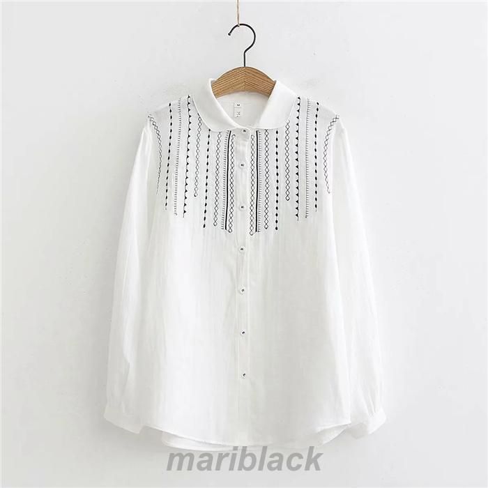シャツブラウス レディース 丸襟 シャツ ブラウス 長袖 トップス 羽織り ギャザー カジュアル 幾何柄 刺繍 無地 大きいサイズ 体型カバー ゆったり 通勤 シャツブラウス レディース 丸襟 シャツ ブラウス 長袖 トップス