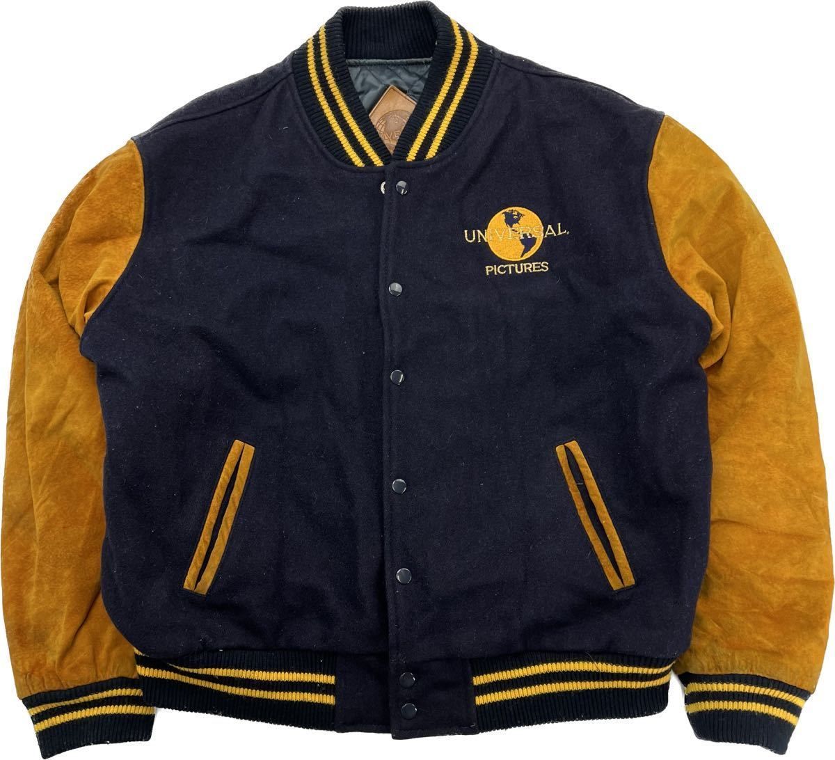UNIVERSAL PICTURES ☆ 希少◎ 袖 スエード スタジャン オレンジ  