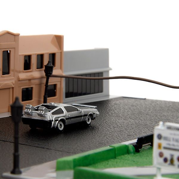NANO SCENE BTTF HILL VALLEY COURTHOUSE w/2 VEHICLES 【バック