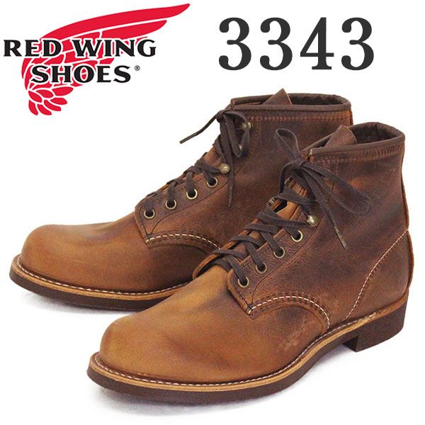 美品　redwing 3343 ブラックスミス　26cm 8 D RED WING】 BLACKSMITH 3343(D)(6H(24.5cm) CAPPER): Red Wing