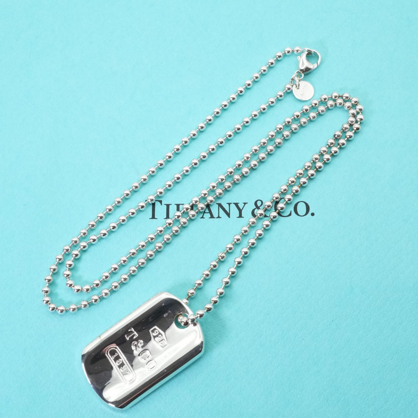 ティファニー 1837 ドックタグ ボールチェーン ネックレス/25-636S