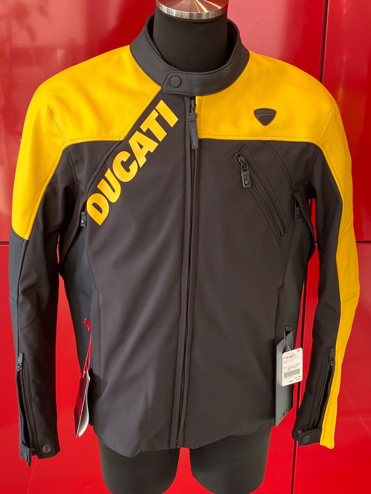 Ducati Logo C1 - レザー＆ファブリック製ジャケット ﾒﾝｽﾞ定価￥72,900 
